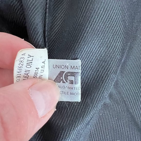 Vintage Tahari Black & Grey Striped Asymmetircal Blazer 90s -12 - Picture 7 of 9